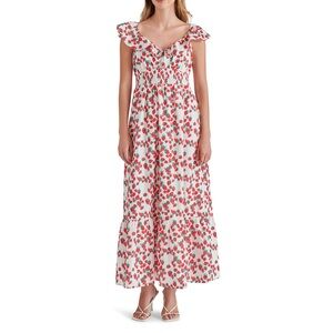 NWT Betsey Johnson strawberry print summer dress size L 12 14